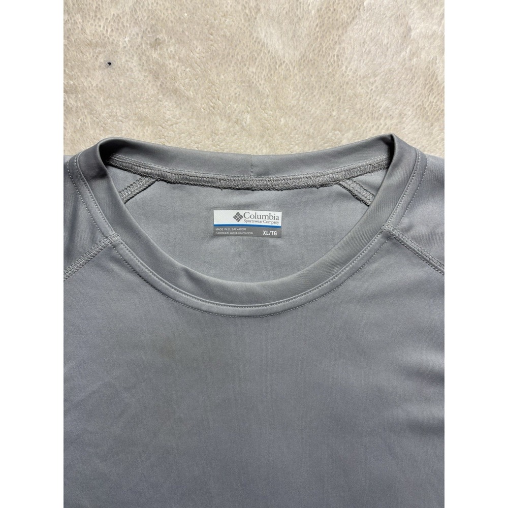 Columbia Long Sleeve PFG Solid Gray Size XL - Picture 4 of 8
